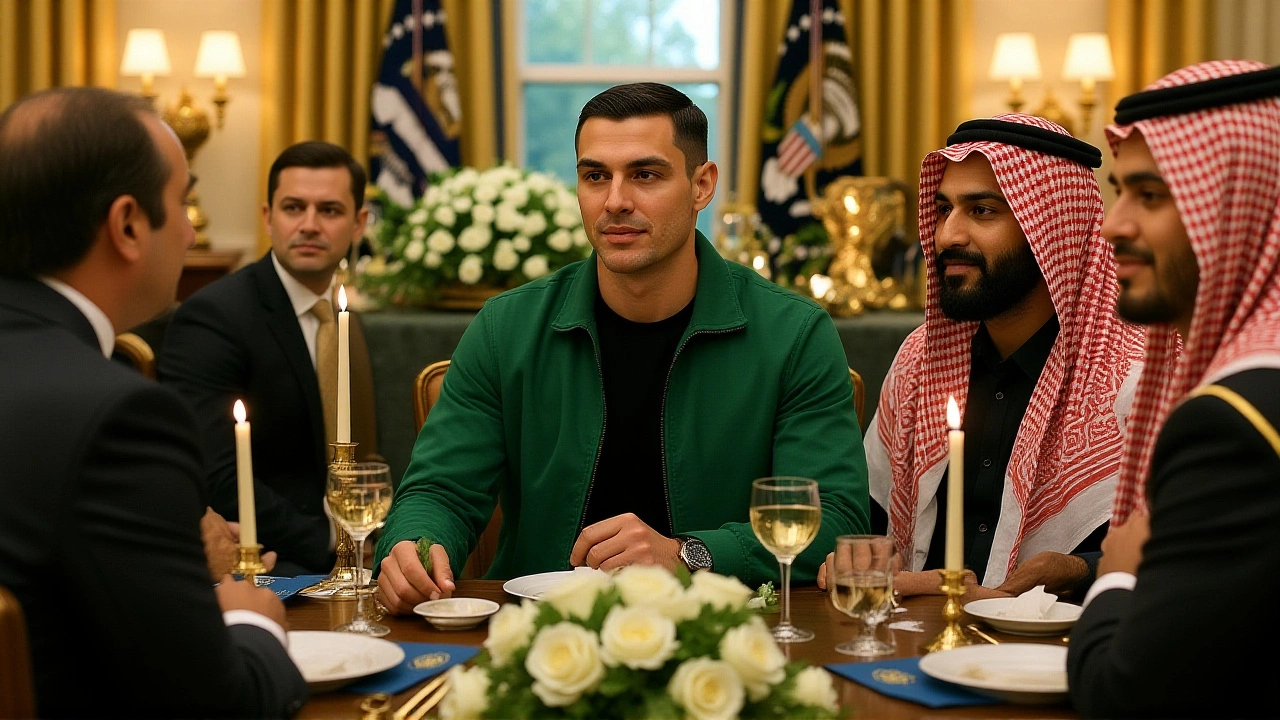 Cristiano Ronaldo Receives Golden Key from Trump at White House Dinner Honoring Saudi Crown Prince